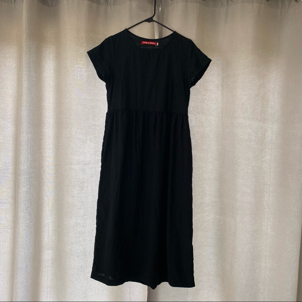 Pyne & Smith No. 17 black linen dress - size small